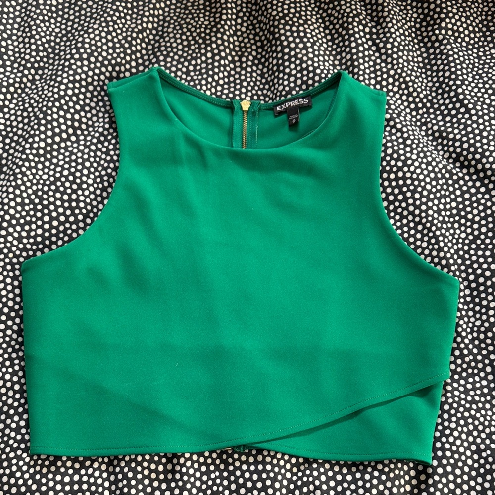 Express Emerald Green Crop Top